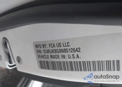 2022 Jeep Grand Cherokee L Limited z USA, uszkodzony, nr VIN 1C4RJKBG8N8512642